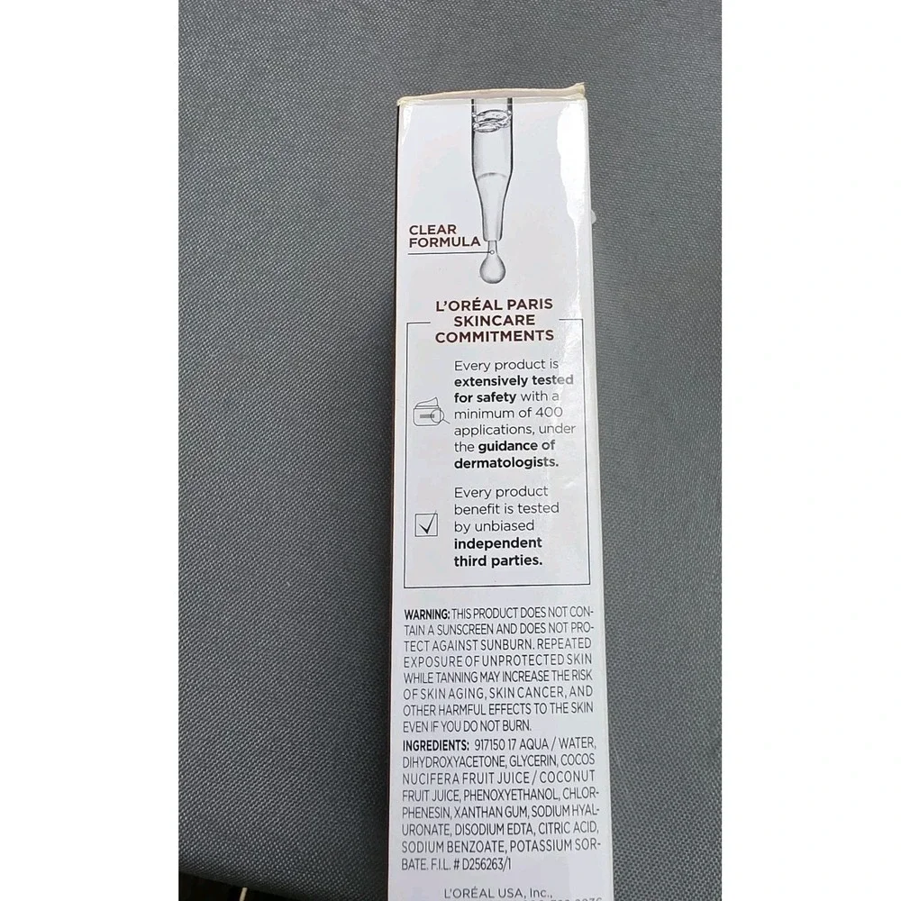 L'Oreal Sublime Bronze Self Tanning Facial Drops 1oz Fragrance Free Batch 18U51U